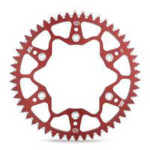 Sprockets: SPROCKET REAR MOTO MASTER ALUMINIUM HONDA BETA RED