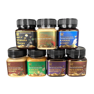 Honey manufacturing - blended: Mountain Gold Native Honeys X 7 (multi buy-Unboxed)