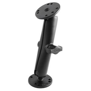 RAM Double Ball Mount with 2 Round Base Plates - B Series (1" Ball) - Long