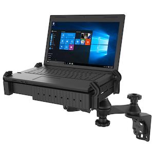 RAM Tough-Tray Universal Laptop Holder with Swing Arm Vertical Mount