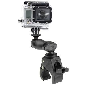 RAM Action Camera / GoPro Mount with Tough-Claw Base Short Comp. Arm