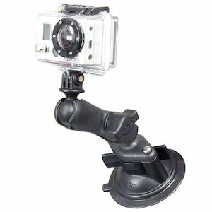 RAM Action Camera / GoPro Mount with Suction Cup Base - Composite