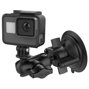 RAM Action Camera / GoPro Mount with Suction Cup Base - Short Arm