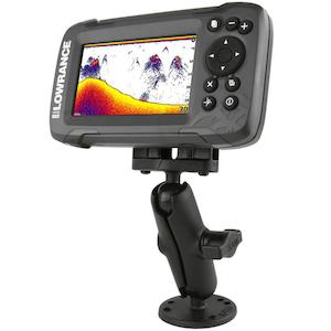 RAM Marine Lowrance Electronics Base - Hook / Reveal - LIGHT DUTY