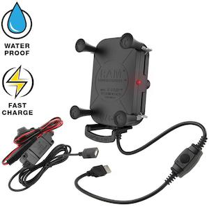 RAM X-Grip Tough-Charge Universal Waterproof Charging Cradle with Charger