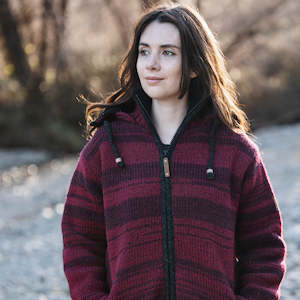 Wool Jackets Women: Riverstone Women - Cherry