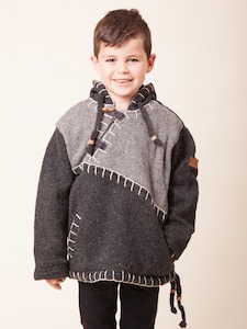 Wool Jackets Kids: Woodville Stitch Boys - Grey