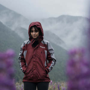 Rain Jackets Women: Ventura Waterproof Rain Jacket - Women Red