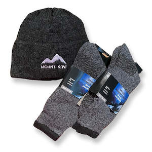 Accessories Beanies: Wool Blend Work Socks | Mountain Wool Beanie Pack