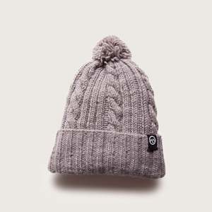 Merino Wool Ohakune Beanie - Grey