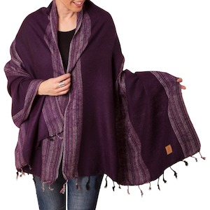 Sherpa Scarf/Shawl - Grape