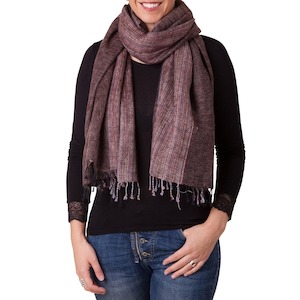 Accessories Sherpa Shawl Scarf: Sherpa Scarf/Shawl - Chai