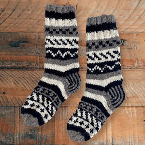 Knitted Wool Nature Socks