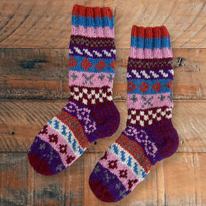 Accessories Wool House Socks: Knitted Wool Marshmallow Socks