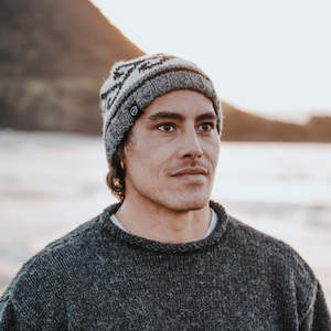 Koru Wool Beanie - Grey