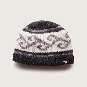 Koru Wool Beanie - Charcoal