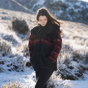 Womens Jackets Wholesale: Coronet Peak - Charcoal Cherry