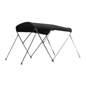 Aluminium 4 Bow Bimini Black 1.5-1.7m x 1.3m