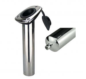 Rod Holders: Reelax Stainless Steel Rod Holder Heavy Duty Angled 30 Degree with Drain