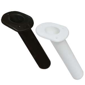 30-Degree Angled Oval Rod Holder Black/White