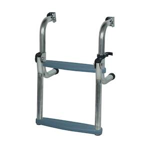 Short Base Stainless Steel 2-Step Ladder