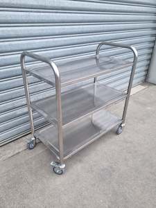 Stainless Steel Servers Trolley 3 Tier