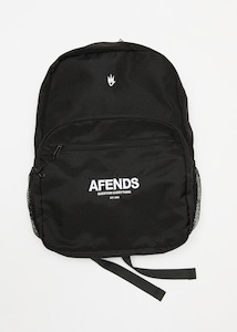 Accessories: AFENDS CREATOR BACKPACK - BLACK