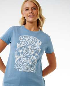 Rip Curl High Tide Psychic Standard Tee - Dusty Blue