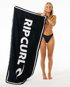 Rip Curl Brand Logo Towel - Black