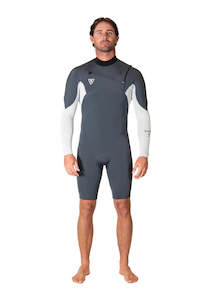 Wetsuits: VISSLA NATURAL SEAS 2-2 LONG SLEEVE SPRING SUIT - COAL