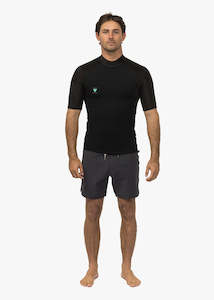 Wetsuits: VISSLA HIGH SEAS II 1MM SHORT SLEEVE WETSUIT JACKET- BLACK