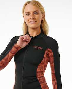 Rip Curl Womens Dawn Patrol Long Sleeve Jacket - Rust