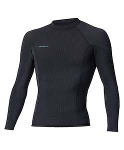 O'NEILL HYPER X LS CREW 1.5MM WETSUIT TOP - BLACK