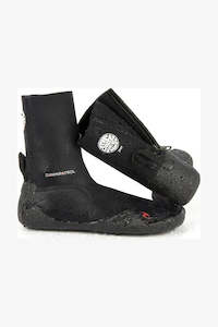 Winter Essentials: RIP CURL JUNIOR DAWN PATROL 3mm ROUND TOE BOOTIE - BLACK