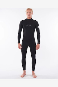 Winter Essentials: RIP CURL DAWN PATROL BACK ZIP 43GB STEAMER - BLACK