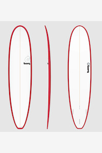 TORQ TET 8'0" LONGBOARD - RED / PINLINE