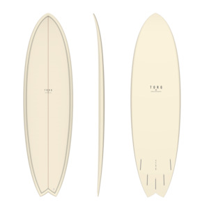 Fish: TORQ TET 6'10" MOD FISH - CLASSIC CREAM