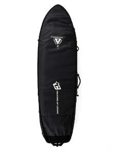 Board Bags: CREATURES FISH TRIPLE DT2.0 - BLACK/SILVER