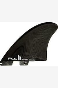 FCS II MODERN KEEL PERFORMANCE GLASS TWIN FIN - BLACK