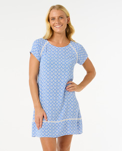 RIP CURL SAN CARLOS SHIFT DRESS - BLUE