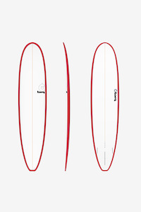 TORQ TET 9'0" LONGBOARD - RED / PINLINE