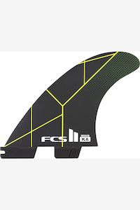 FCS II KOLOHE ANDINO THRUSTER SET BLACK/ACID - SMALL