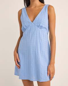 RHYTHM TYLER MINI DRESS - CORNFLOWER