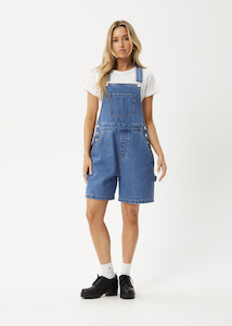 AFENDS LIL LOUIS DENIM OVERALL - WORN BLUE