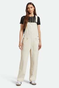 W Pants: BRIXTON UTILITY OVERALL - WHITECAP