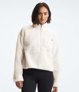 W Sweatshirts Jackets: W EXTREME PILE PULL OVER - WHITE