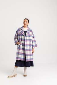 DIXIE COAT - BLUE PLAID