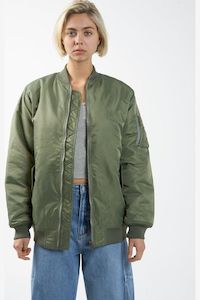 THRILLS UNION OVERSIZED BOMBER - MILD ARMY