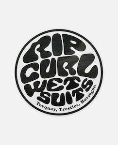 RIP CURL LOGO STICKERS - WHITE