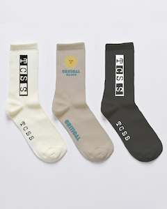 TCSS MIX 3 PACK SOCKS - MULTI